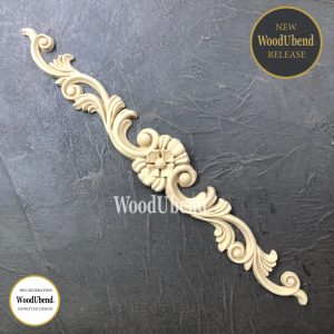 Floral Pediment WUB6041 5x32.5cm