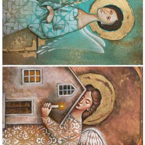 Hope and Protector A3 Posh Chalk Deluxe Decoupage by Chris Leloudis