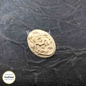 Floral Plaque WUB1399 3.5x2.5cm