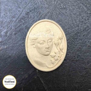 Small Lady Plaque WUB2167 5.2x4cm